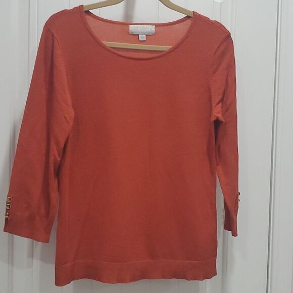 Carolyn Taylor Women’s 3/4 Sleeve Sweater, PL - Picture 1 of 5